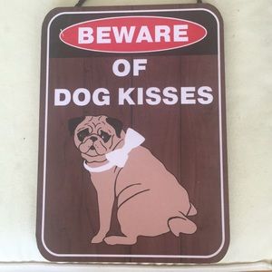 ATTENTION:dog lover. hanging plaque